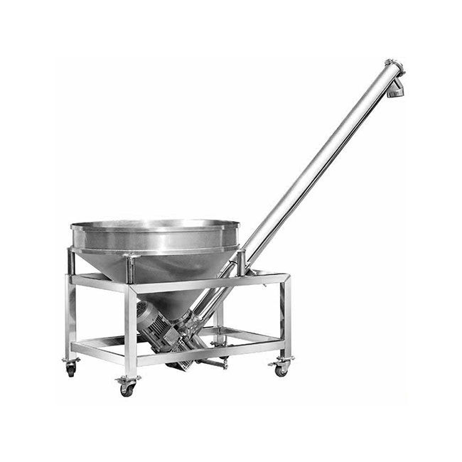 Quick release U-shaped screw conveyor